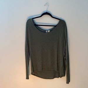 h&m sheer long sleeve tshirt